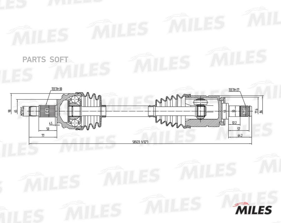 Привод В Сборе Передний Левый Bmw E53 3.0d-4.6 00- (Gkn 304495) Gc01020 Miles арт. GC01020
Привод В Сборе Передний Левый Bmw E53 3.0d-4.6 00- (Gkn 304495) Gc01020 Miles арт. GC01020