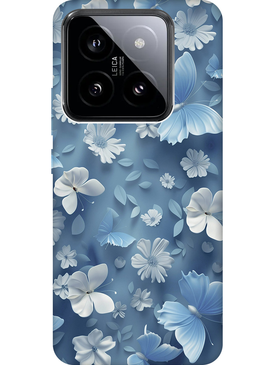 Силиконовый чехол на Xiaomi 14 Pro с принтом "Голубые бабочки", Прозрачный;белый;голубой, 777771010
Силиконовый чехол на Xiaomi 14 Pro с принтом "Голубые бабочки", Прозрачный;белый;голубой, 777771010