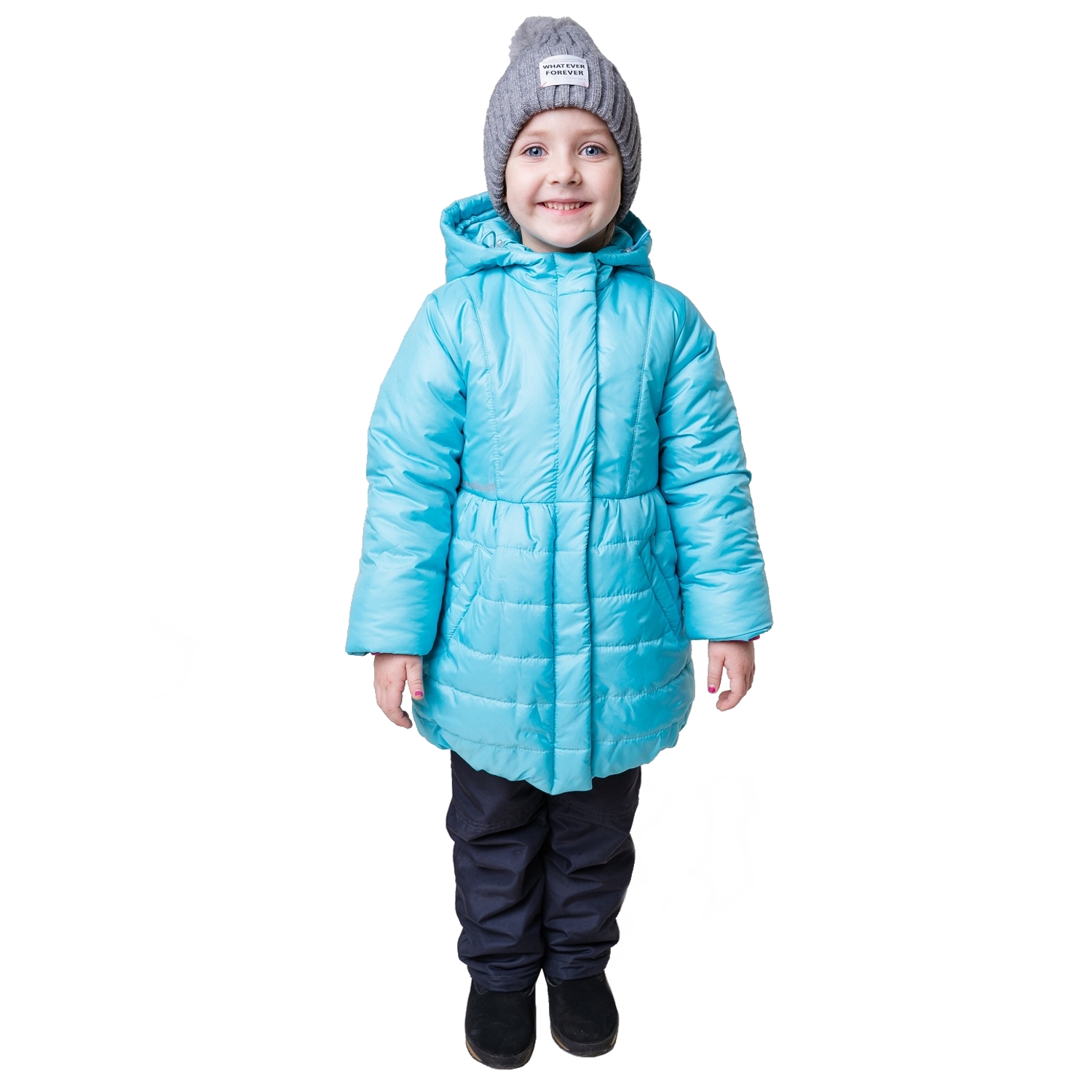 фото Пальто sherysheff, цвет: бирюзовый р.92