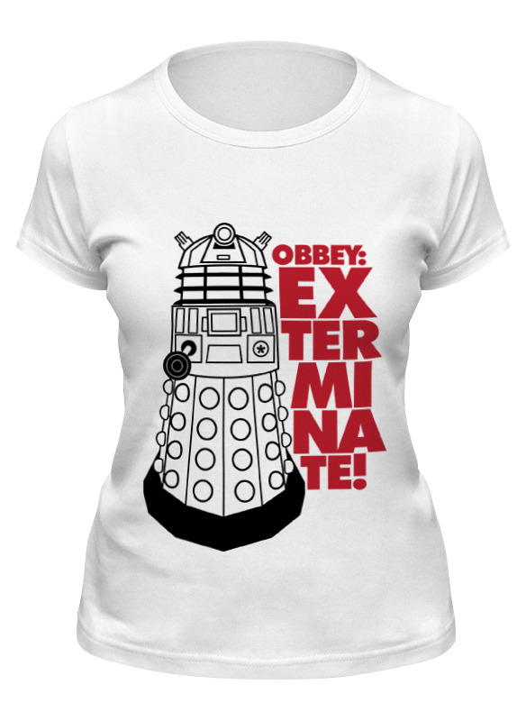 Футболка женская Printio Obey: exterminate! (daleks) белая XL, Белый, Obey: exterminate! (daleks)
Футболка женская Printio Obey: exterminate! (daleks) белая XL, Белый, Obey: exterminate! (daleks)