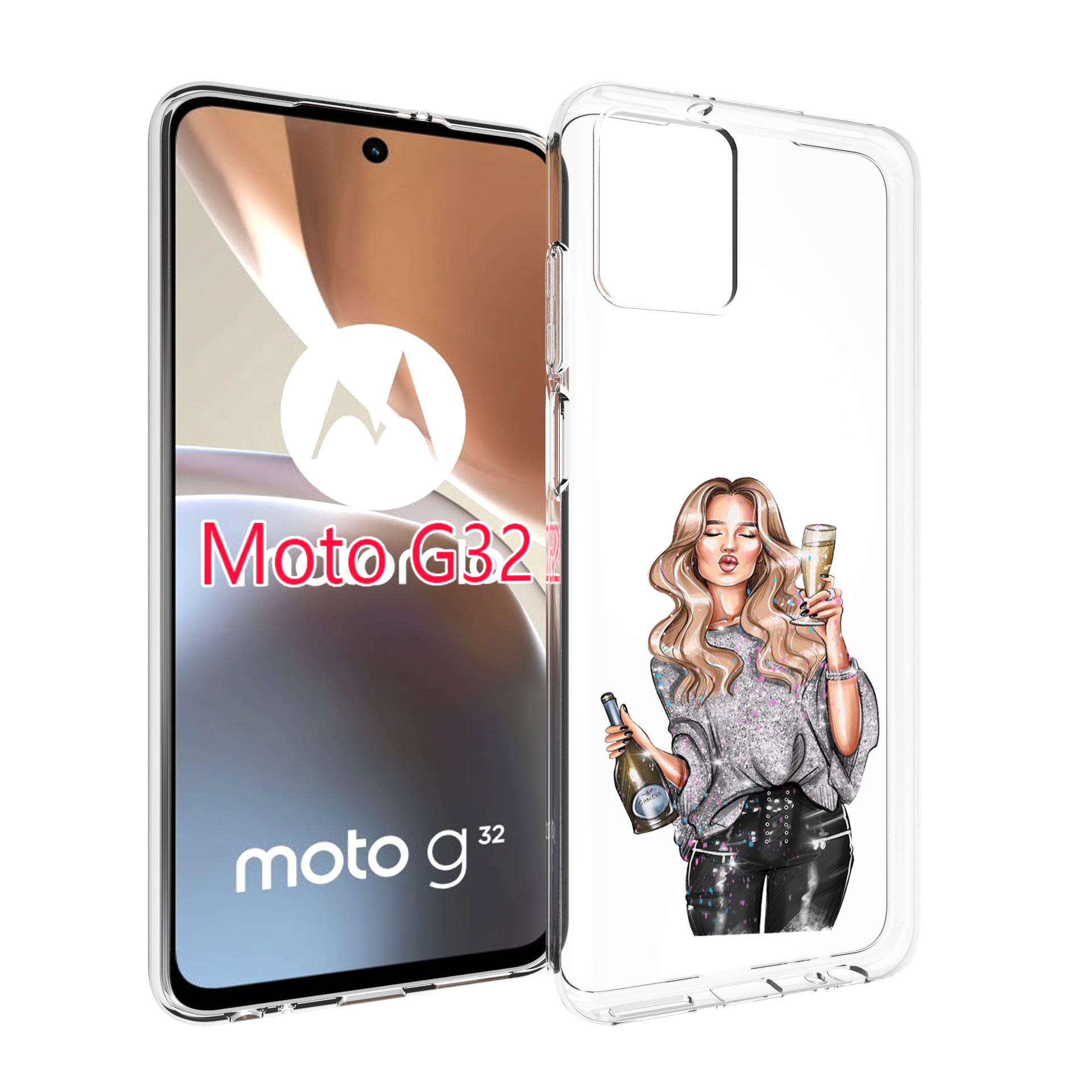 Чехол MyPads красивая-любительница-шампанского женский для Motorola Moto G32, Прозрачный, Tocco
Чехол MyPads красивая-любительница-шампанского женский для Motorola Moto G32, Прозрачный, Tocco