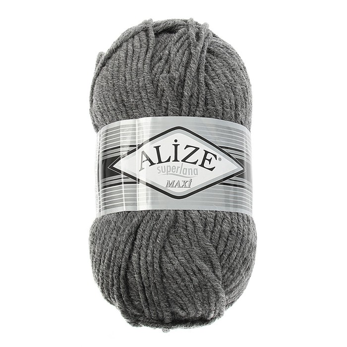 Пряжа ALIZE Superlana Maxi 75% акрил, 25% шерсть 100 м, 1 шт, 100 г, 182 средне-серый (127
Пряжа ALIZE Superlana Maxi 75% акрил, 25% шерсть 100 м, 1 шт, 100 г, 182 средне-серый (127