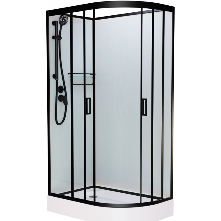 Душевая кабина Frank F418L М Black без крыши матовое стекло Размер:100x80x220 см, F418L М Black
Душевая кабина Frank F418L М Black без крыши матовое стекло Размер:100x80x220 см, F418L М Black