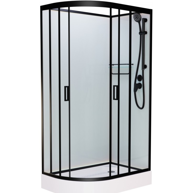 Душевая кабина Frank F418R М Black без крыши матовое стекло Размер:100x80x220 см, F418R М Black
Душевая кабина Frank F418R М Black без крыши матовое стекло Размер:100x80x220 см, F418R М Black