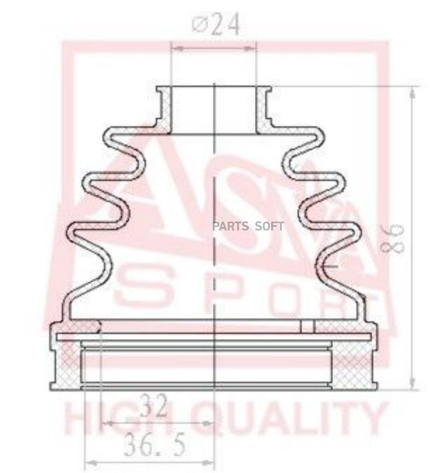 Пыльник ШРУС (комплект без смазки) VOLKSWAGEN PASSAT B6 2005- ASVA ASBT-INB6A1
Пыльник ШРУС (комплект без смазки) VOLKSWAGEN PASSAT B6 2005- ASVA ASBT-INB6A1