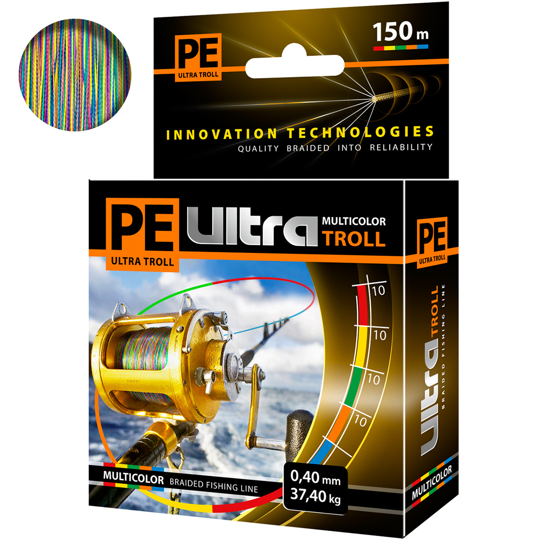 Плетеный Шнур Для Рыбалки Aqua Pe Ultra Troll Multicolor 0,40mm 150m, Разноцветный, PE ULTRA TROLL
Плетеный Шнур Для Рыбалки Aqua Pe Ultra Troll Multicolor 0,40mm 150m, Разноцветный, PE ULTRA TROLL