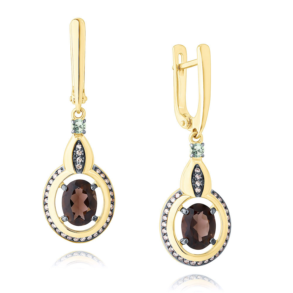 Серьги подвески из золота ADAMAS 24040998/01-А55Ч-441, бриллиант/празиолит/раухтопаз, 24040998/01-А55Ч-441
Серьги подвески из золота ADAMAS 24040998/01-А55Ч-441, бриллиант/празиолит/раухтопаз, 24040998/01-А55Ч-441