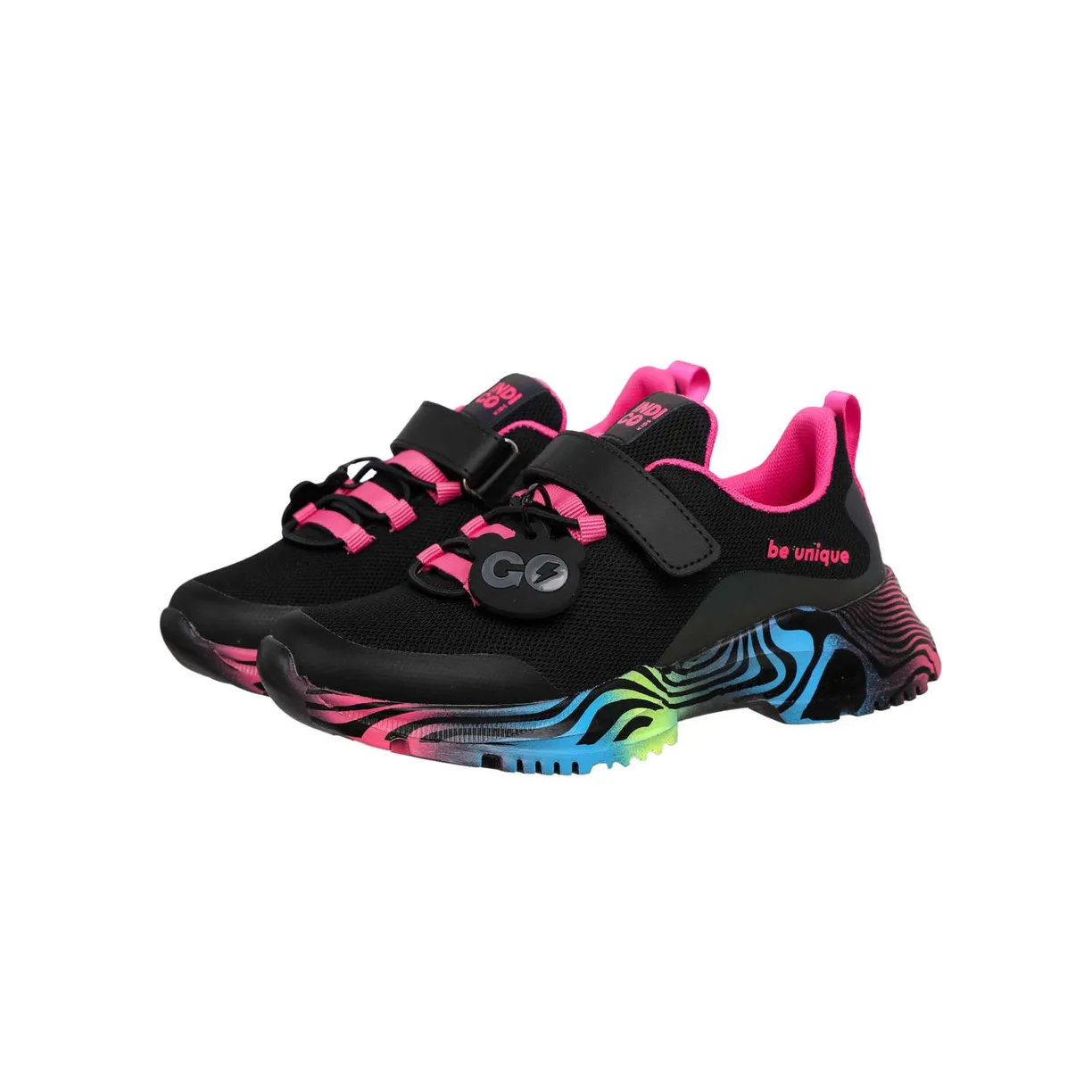 Кроссовки Indigo Kids для девочек, размер RU 36, черные и фуксия, 92-090G, Черный;розовый, 92-090
Кроссовки Indigo Kids для девочек, размер RU 36, черные и фуксия, 92-090G, Черный;розовый, 92-090