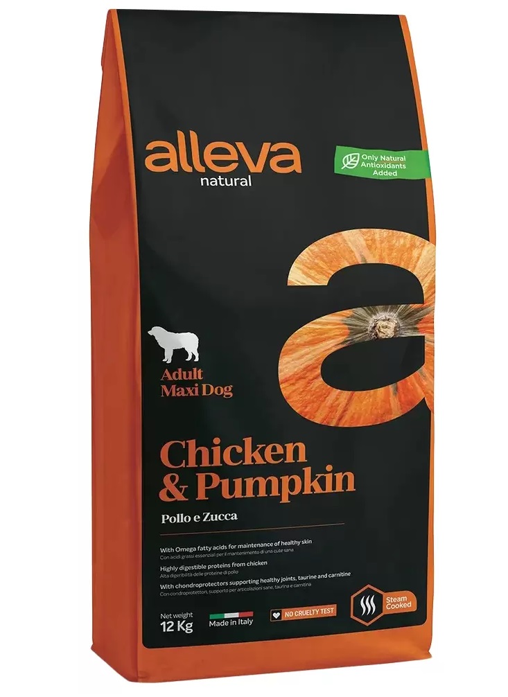 Сухой корм для собак крупных пород Alleva Natural Adult Maxi Курица и Тыква, 12 кг, 2 шт
Сухой корм для собак крупных пород Alleva Natural Adult Maxi Курица и Тыква, 12 кг, 2 шт