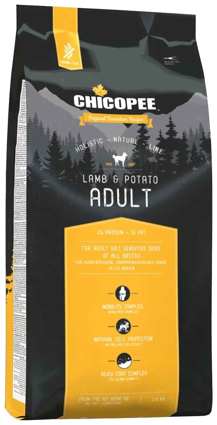CHICOPEE CHICOPEE HOLISTIC NATURE LINE ADULT LAMB & POTATO беззерновой для взрослых собак
CHICOPEE CHICOPEE HOLISTIC NATURE LINE ADULT LAMB & POTATO беззерновой для взрослых собак
