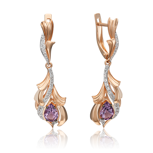 Серьги из красного золота с аметистом/топазом PLATINA jewelry 02-4546-00-225-1110-57, 02-4546-00-225-1110-57
Серьги из красного золота с аметистом/топазом PLATINA jewelry 02-4546-00-225-1110-57, 02-4546-00-225-1110-57