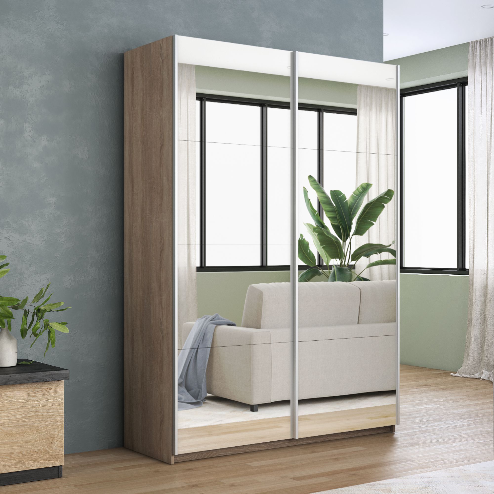 Шкаф-купе Прайм Зеркало/Зеркало, 140х57х230 Е1 1PZZ_140_S, Бежевый, Прайм Зеркало/Зеркало
Шкаф-купе Прайм Зеркало/Зеркало, 140х57х230 Е1 1PZZ_140_S, Бежевый, Прайм Зеркало/Зеркало