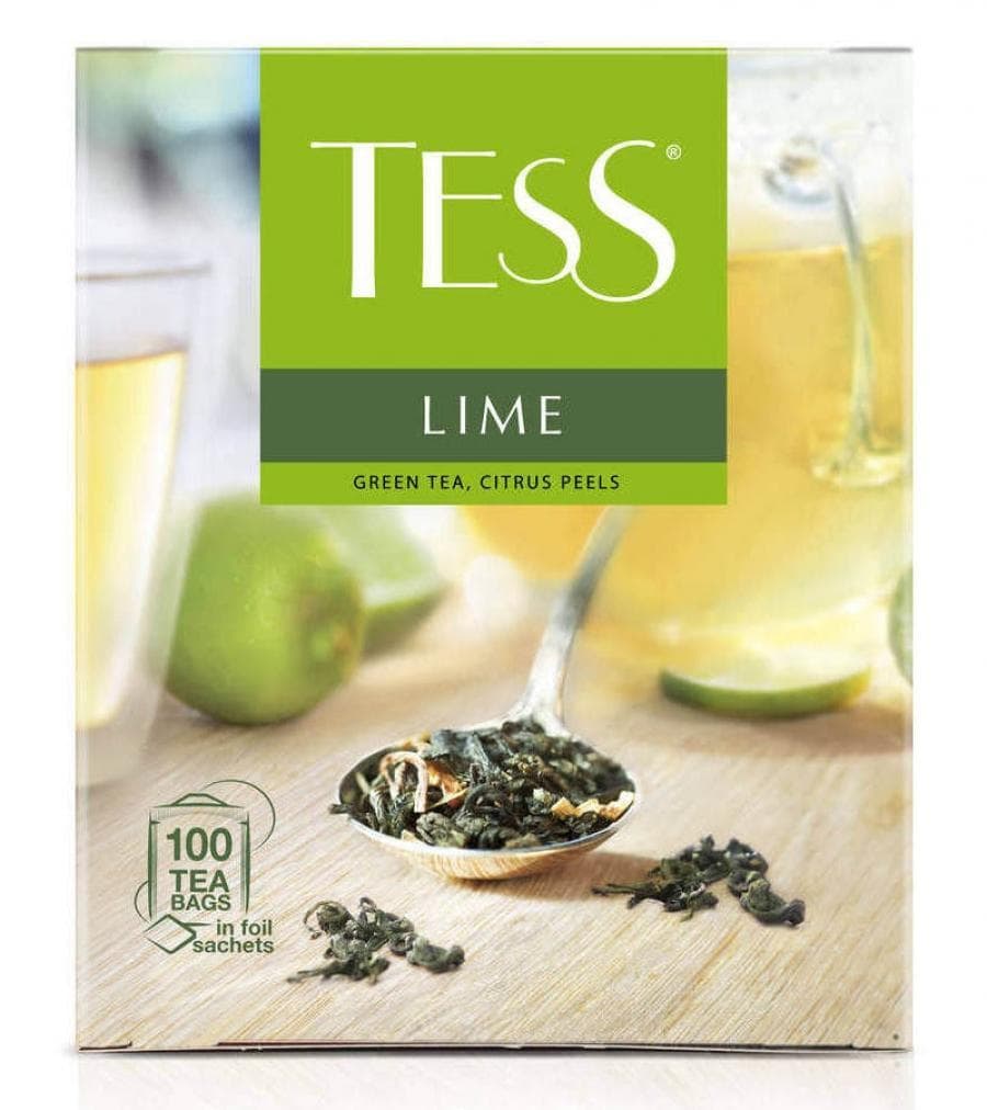 Чай TESS LIME зелёный листовой с добавками 100 пак.x1,5г, Чай TESS LIME зелёный листовой с добавками 100 пак. 1,5г
Чай TESS LIME зелёный листовой с добавками 100 пак.x1,5г, Чай TESS LIME зелёный листовой с добавками 100 пак. 1,5г
