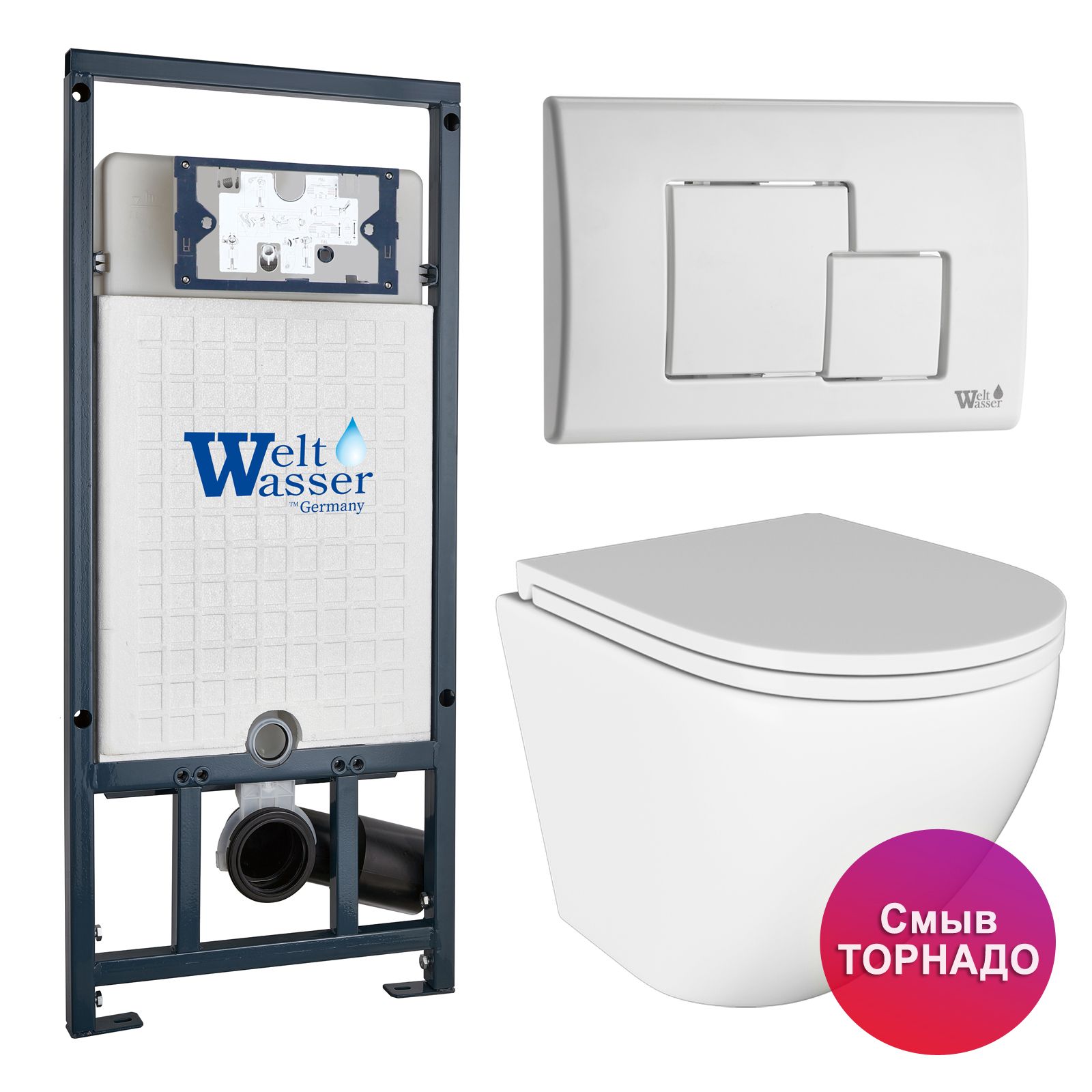Инсталляция Weltwasser Mar 507+Кнопка Mar 507SE GL-WT бел+StellaT JK1101010 белый унитаз, Marberg JKS110507SGW
Инсталляция Weltwasser Mar 507+Кнопка Mar 507SE GL-WT бел+StellaT JK1101010 белый унитаз, Marberg JKS110507SGW