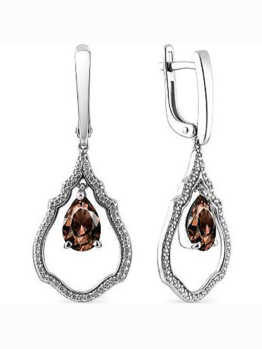 Серьги с раухтопазами и фианитами из серебра Алкор серебро 02-2092_00РТ-00, 02-2092_00РТ-00
Серьги с раухтопазами и фианитами из серебра Алкор серебро 02-2092_00РТ-00, 02-2092_00РТ-00