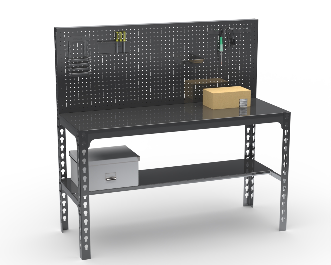 Стол металлический Metalex 112146 750х1100х400+перфопанель с комплектом аксессуаров, серый
Стол металлический Metalex 112146 750х1100х400+перфопанель с комплектом аксессуаров, серый