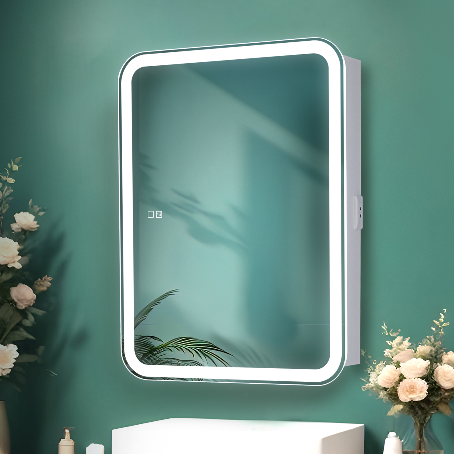 Зеркало шкаф с подсветкой в ванную Silver Mirrors "Джерси flip-2" 60х80 см, с подогревом, Белый
Зеркало шкаф с подсветкой в ванную Silver Mirrors "Джерси flip-2" 60х80 см, с подогревом, Белый