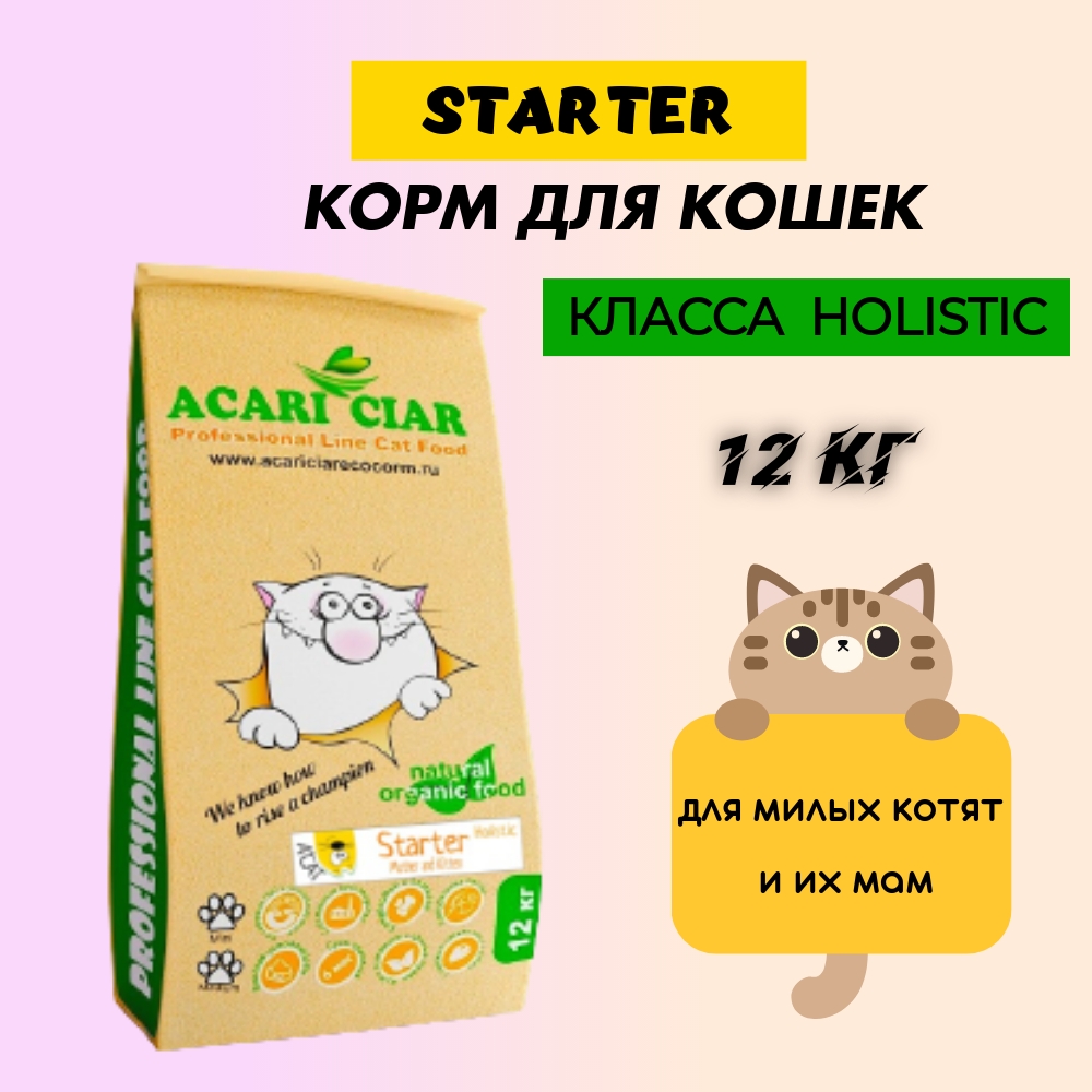 Сухой корм для кошек Acari Ciar Holistic Starter KITTY MOTHER индейка, ягнёнок, 12 кг, cat_starter
Сухой корм для кошек Acari Ciar Holistic Starter KITTY MOTHER индейка, ягнёнок, 12 кг, cat_starter