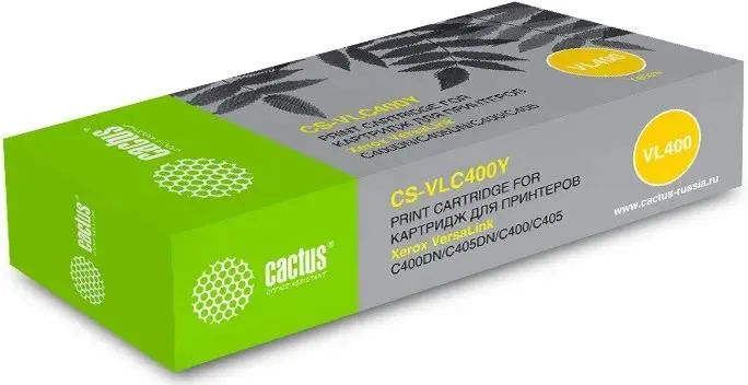 Картридж для лазерного принтера CACTUS CS-VLC400YRU (1827098) желтый, совместимый, CS-VLC400YRU
Картридж для лазерного принтера CACTUS CS-VLC400YRU (1827098) желтый, совместимый, CS-VLC400YRU