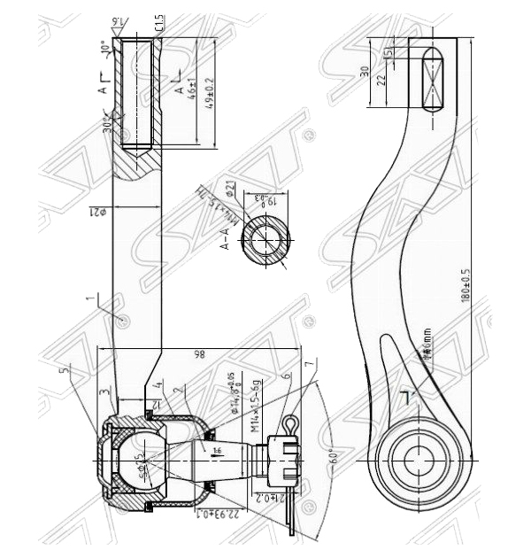 Наконечник Рулевой Nissan Navara 04-/Presage/Teana 03- Lh (левый) Sat арт. ST-D8640-9Y025
Наконечник Рулевой Nissan Navara 04-/Presage/Teana 03- Lh (левый) Sat арт. ST-D8640-9Y025