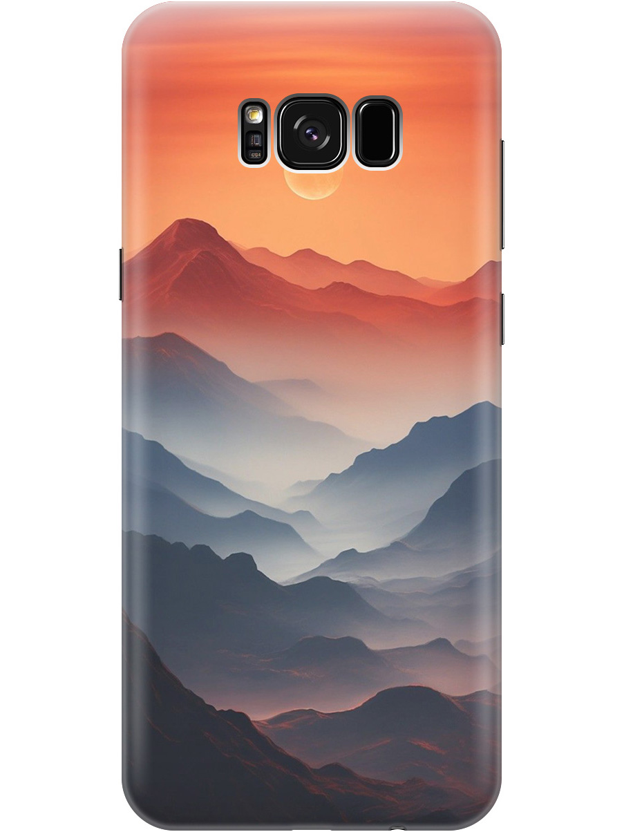 Силиконовый чехол на Samsung Galaxy S8+ с принтом "Луна над горами", Прозрачный;оранжевый;черный, 713984410
Силиконовый чехол на Samsung Galaxy S8+ с принтом "Луна над горами", Прозрачный;оранжевый;черный, 713984410
