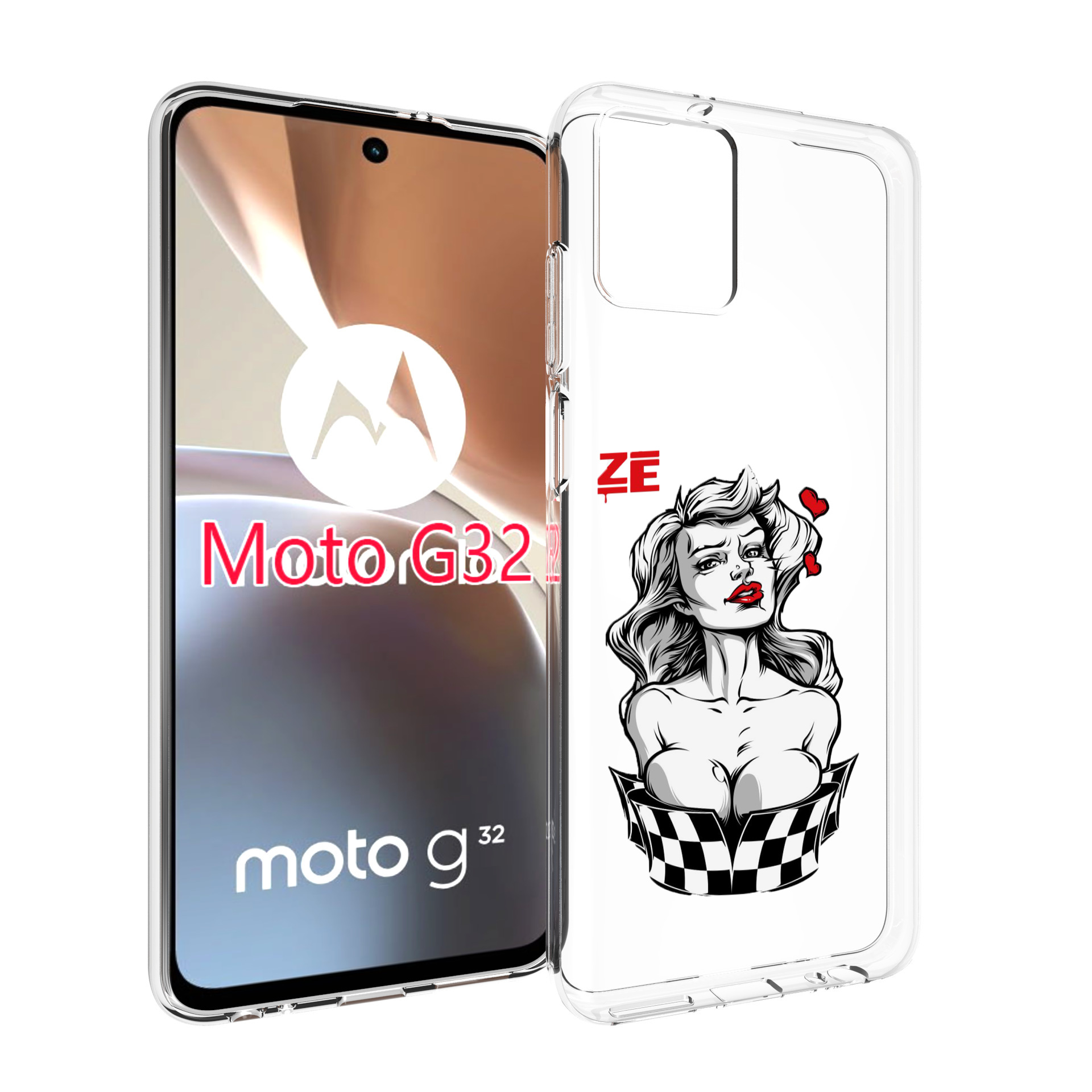 Чехол MyPads черно белая девушка с красными губами женский для Motorola Moto G32, Прозрачный, Tocco
Чехол MyPads черно белая девушка с красными губами женский для Motorola Moto G32, Прозрачный, Tocco