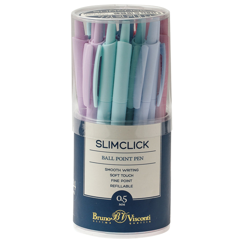 Ручка шариковая автоматическая BRUNO VISCONTI "SlimClick", "Zefir", СИНЯЯ, ассорти,
Ручка шариковая автоматическая BRUNO VISCONTI "SlimClick", "Zefir", СИНЯЯ, ассорти,