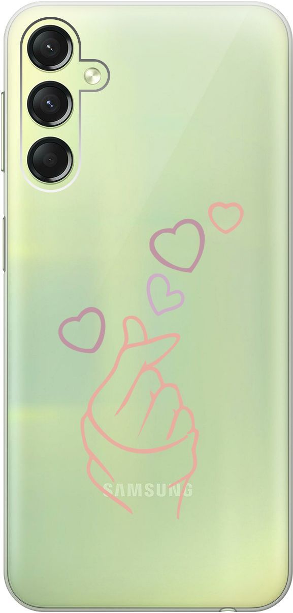 Силиконовый чехол на Samsung Galaxy A24 с 3D принтом "K-Heart" прозрачный, Прозрачный;розовый, 159521
Силиконовый чехол на Samsung Galaxy A24 с 3D принтом "K-Heart" прозрачный, Прозрачный;розовый, 159521