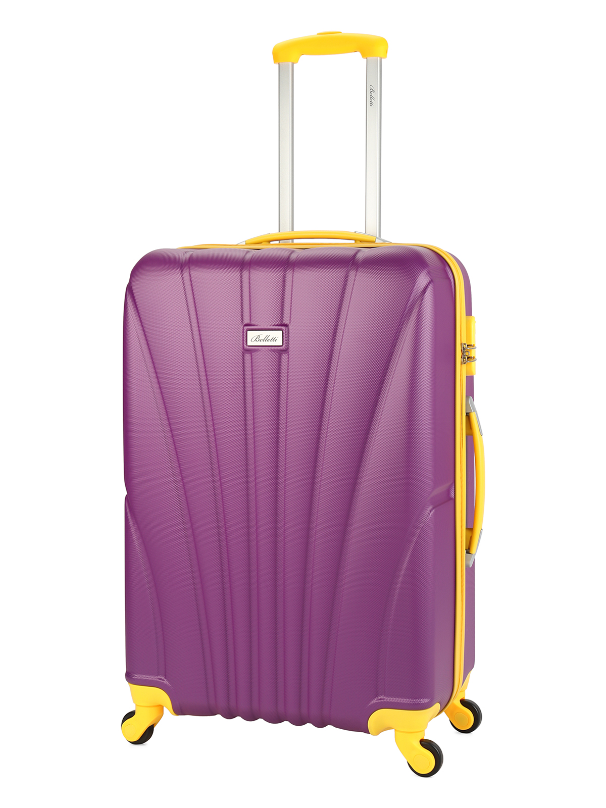 Чемодан унисекс BELLETTI LA1024 фиолетовый/желтый, 73х49х29 см, LA1024 
Чемодан унисекс BELLETTI LA1024 фиолетовый/желтый, 73х49х29 см, LA1024