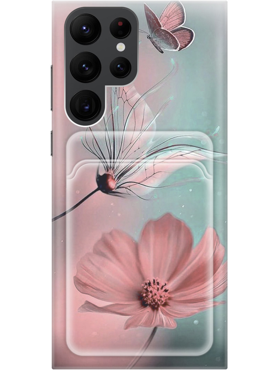 Силиконовый чехол на Samsung Galaxy S22 Ultra с рисунком "Бабочка и цветы", Голубой;розовый;серый, 20012056
Силиконовый чехол на Samsung Galaxy S22 Ultra с рисунком "Бабочка и цветы", Голубой;розовый;серый, 20012056