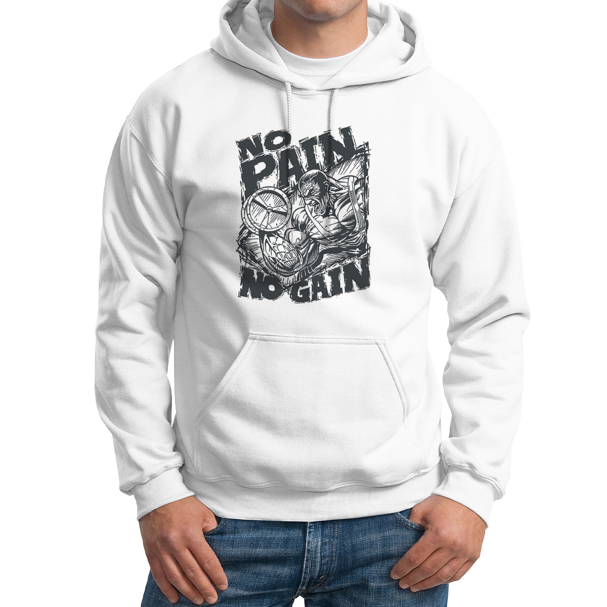 Худи унисекс CoolPodarok No pain no gain Под лежачий камень вода на течет белое 50 RU, M0113416
Худи унисекс CoolPodarok No pain no gain Под лежачий камень вода на течет белое 50 RU, M0113416