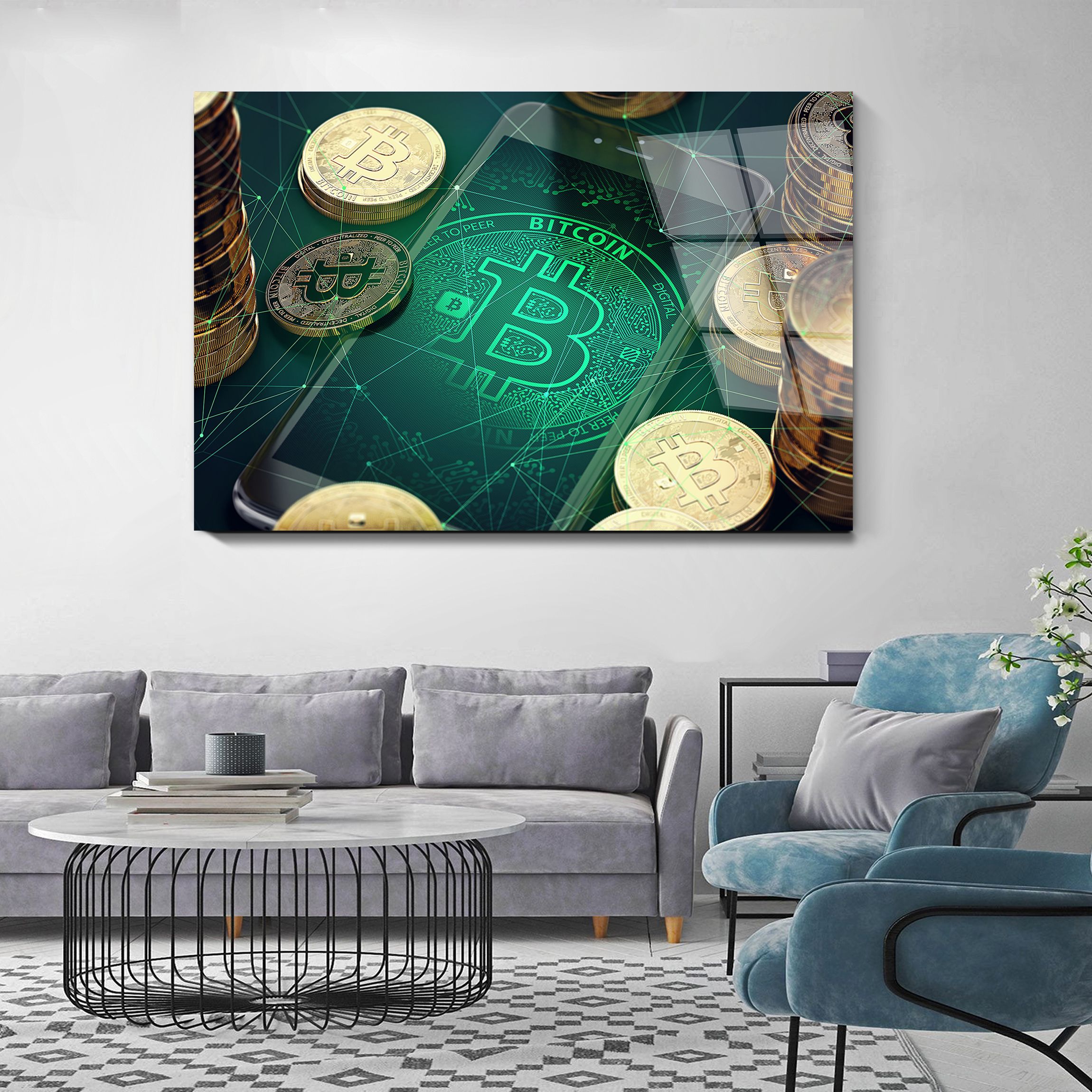 Картина Биткоин 60х40 см на стекле 107149575, 107149575 
Картина Биткоин 60х40 см на стекле 107149575, 107149575