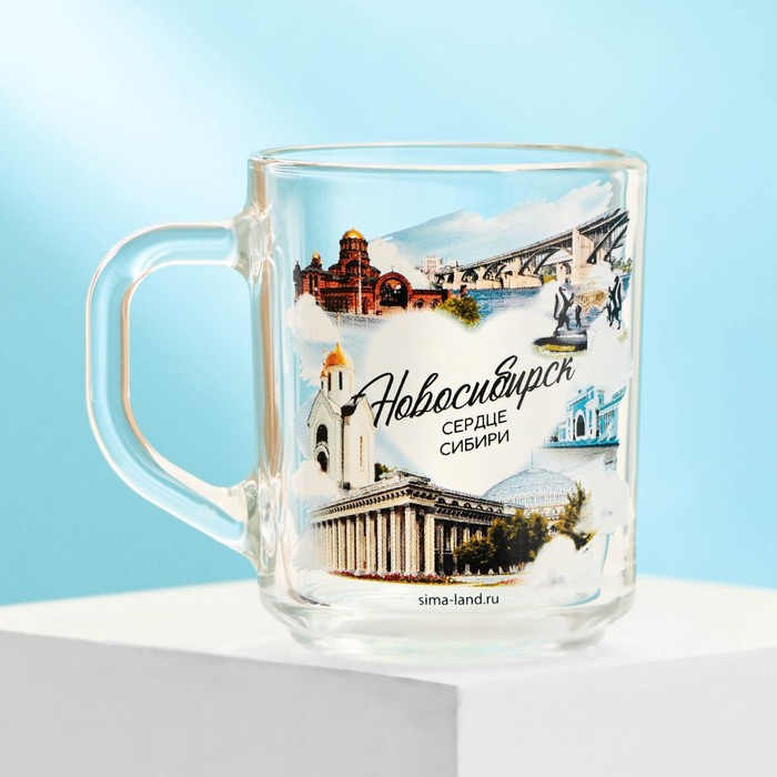 фото Кружка стеклянная «новосибирск», 200 мл семейные традиции