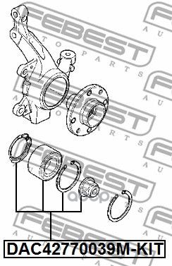фото Подшипник ступицы febest dac42770039mkit