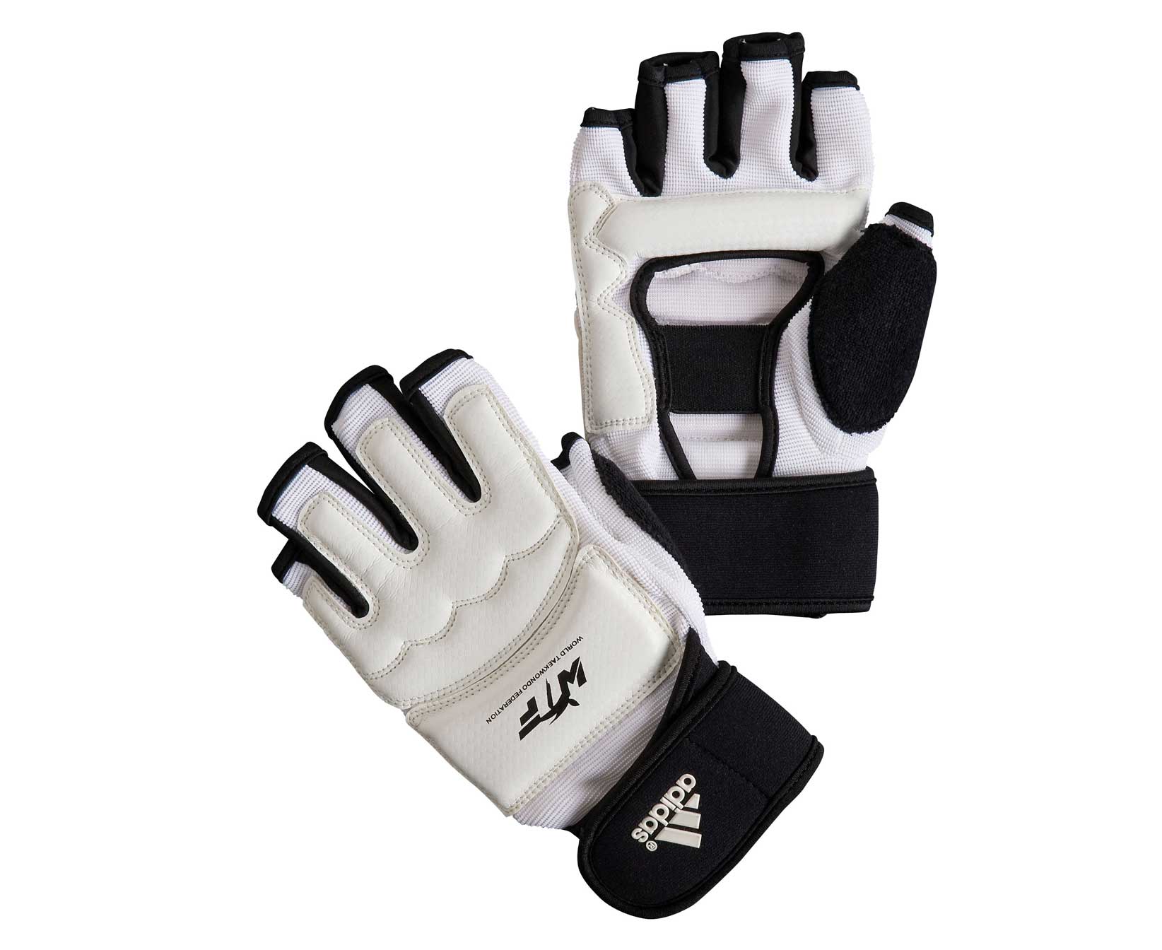фото Перчатки для тхэквондо adidas wtf fighter gloves белые xs