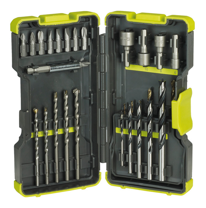 Наборы бит и сверл для дрелей, шуруповертов Ryobi RAK30MIX 30pcs Mixed Accessory Kit, RAK30MIX 30pcs Mixed Accessory Kit
Наборы бит и сверл для дрелей, шуруповертов Ryobi RAK30MIX 30pcs Mixed Accessory Kit, RAK30MIX 30pcs Mixed Accessory Kit