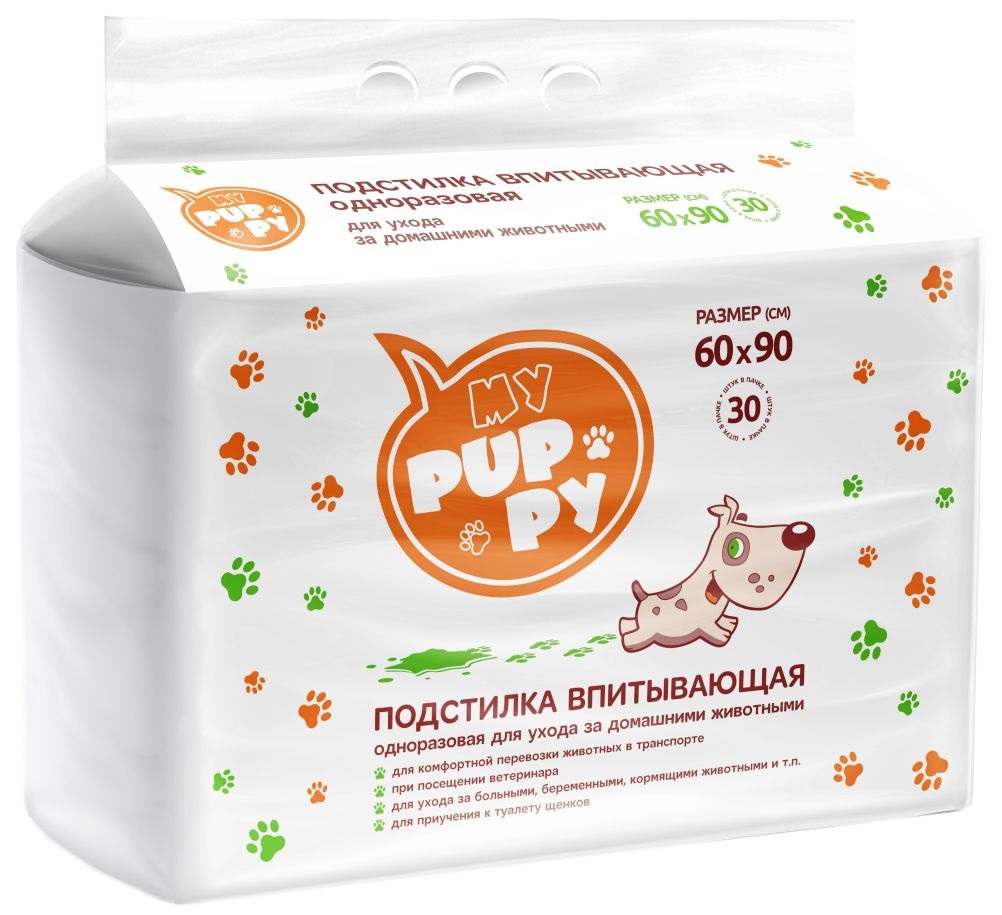 Пеленки для собак одноразовые Petmil My Puppy 90 x 60 см, 30 шт, Белый;голубой, My Puppy
Пеленки для собак одноразовые Petmil My Puppy 90 x 60 см, 30 шт, Белый;голубой, My Puppy