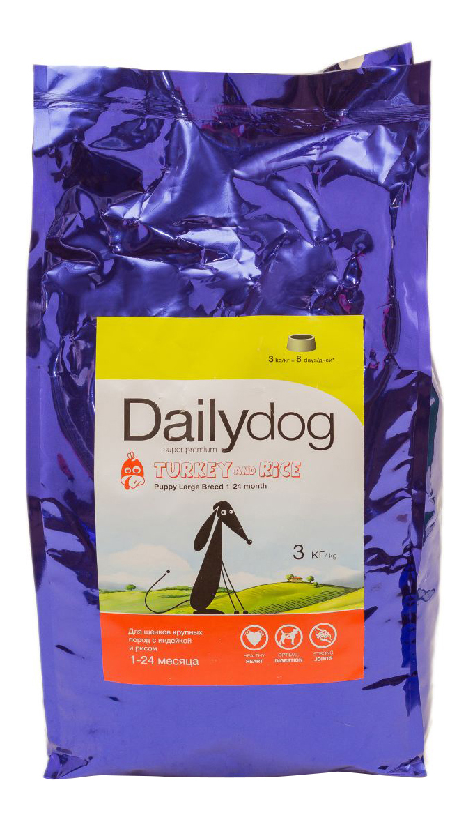 Сухой корм для щенков Dailydog Puppy Large Breed, для крупных пород, индейка и рис, 3кг, Puppy Large Breed
Сухой корм для щенков Dailydog Puppy Large Breed, для крупных пород, индейка и рис, 3кг, Puppy Large Breed
