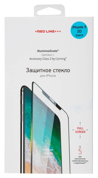 Защитное стекло Red Line (Full Screen) Corning Gorilla Glass для Apple iPhone iPhone X/XS, Corning Full Screen 3D для iPhone X Black
Защитное стекло Red Line (Full Screen) Corning Gorilla Glass для Apple iPhone iPhone X/XS, Corning Full Screen 3D для iPhone X Black