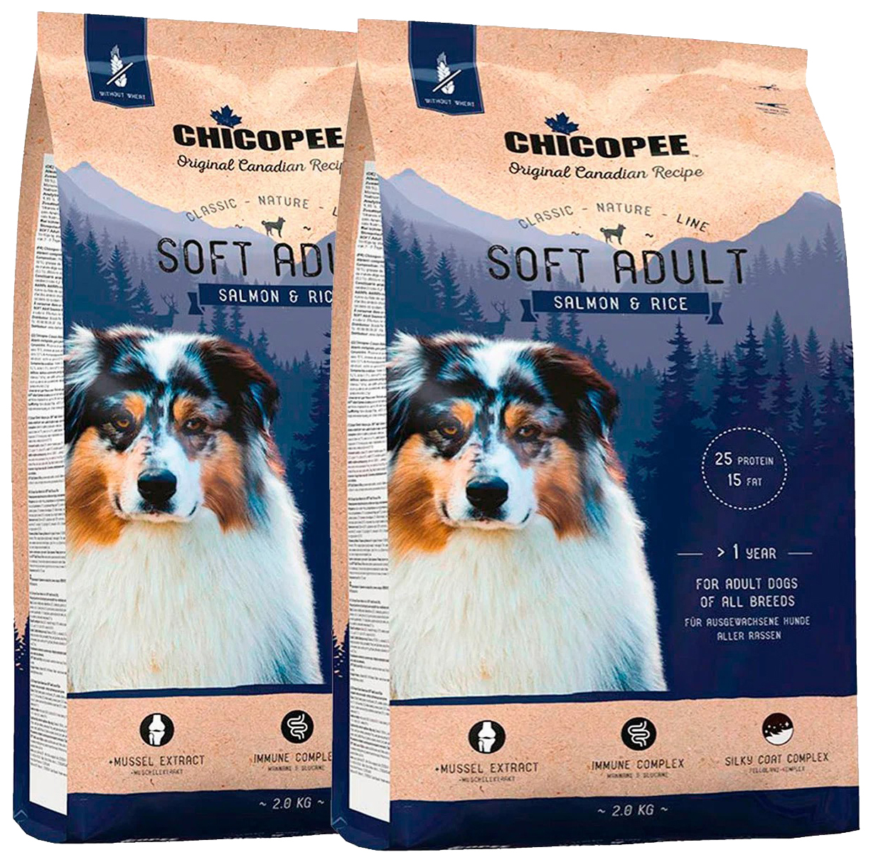 CHICOPEE CHICOPEE CLASSIC NATURE LINE SOFT ADULT SALMON & RICE полувлажный для взрослых со
CHICOPEE CHICOPEE CLASSIC NATURE LINE SOFT ADULT SALMON & RICE полувлажный для взрослых со