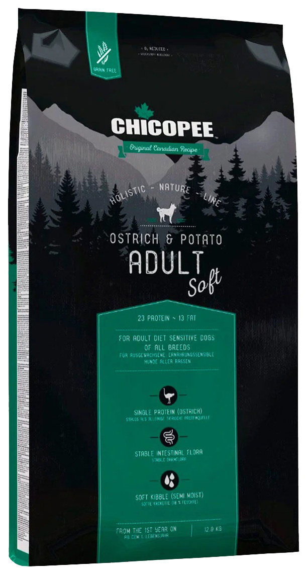 CHICOPEE CHICOPEE HOLISTIC NATURE LINE SOFT ADULT OSTRICH & POTATO беззерновой полувлажный
CHICOPEE CHICOPEE HOLISTIC NATURE LINE SOFT ADULT OSTRICH & POTATO беззерновой полувлажный