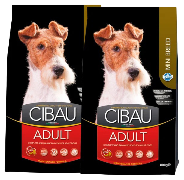 Сухой корм для собак маленьких пород Farmina Cibau Adult Mini с курицей, 0,8 кг, 2 шт
Сухой корм для собак маленьких пород Farmina Cibau Adult Mini с курицей, 0,8 кг, 2 шт
