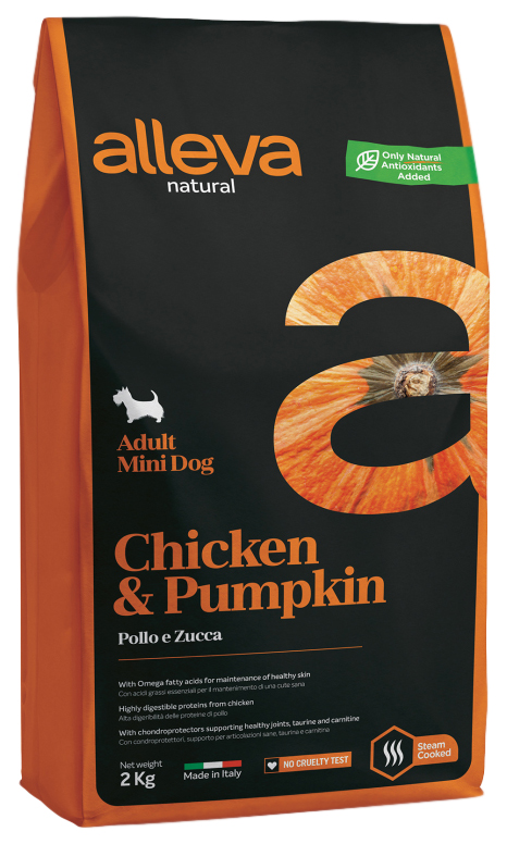 Сухой корм для собак мелких пород, Alleva Natural Adult Mini курица и тыква, 2 кг, 2 шт
Сухой корм для собак мелких пород, Alleva Natural Adult Mini курица и тыква, 2 кг, 2 шт