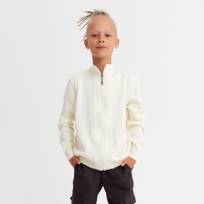 Кардиган для мальчика на молнии MINAKU цвет экрю, рост 140, Бежевый, MINAKU: Casual Collection KIDS
Кардиган для мальчика на молнии MINAKU цвет экрю, рост 140, Бежевый, MINAKU: Casual Collection KIDS