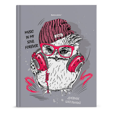 Дневник 1-11 класс 40 л., твердый, BRAUBERG, глянцевая ламинация, "Cool Owl", 106371, Серый
Дневник 1-11 класс 40 л., твердый, BRAUBERG, глянцевая ламинация, "Cool Owl", 106371, Серый