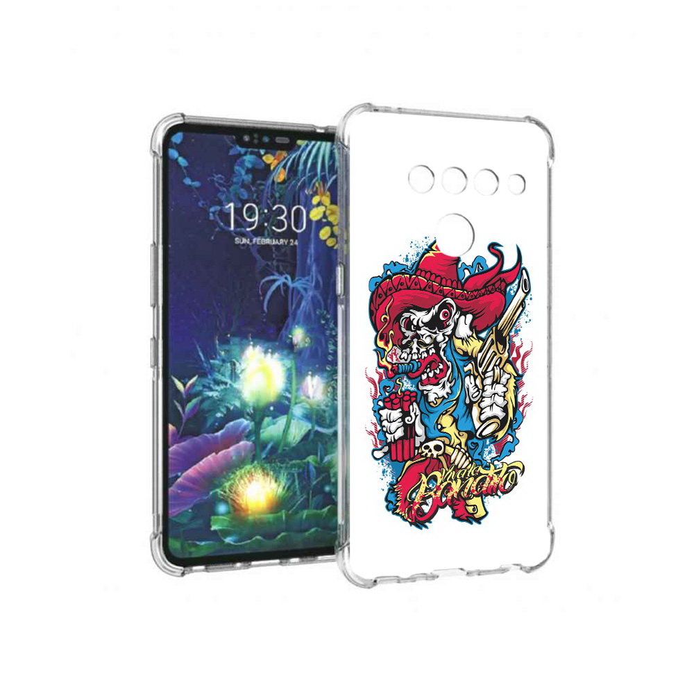 Чехол MyPads Tocco для LG V50 ThinQ нарисованный скелет с писталетом, Прозрачный, Tocco
Чехол MyPads Tocco для LG V50 ThinQ нарисованный скелет с писталетом, Прозрачный, Tocco