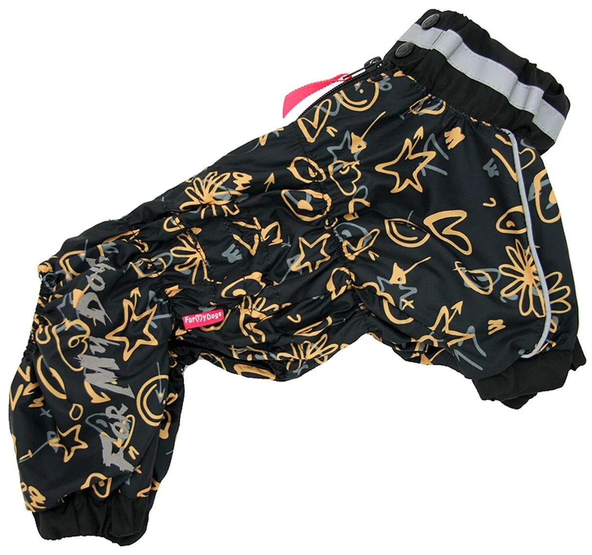 фото Дождевик для собак for my dogs черный для мальчиков, 519ss-2021 m (12)
