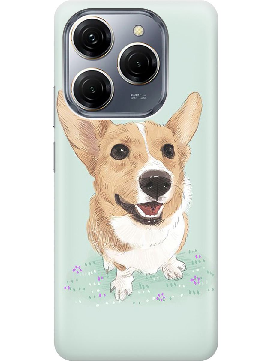 Силиконовый чехол на Tecno Spark 20 Pro с рисунком "Корги", Белый;зеленый;коричневый, 20011919
Силиконовый чехол на Tecno Spark 20 Pro с рисунком "Корги", Белый;зеленый;коричневый, 20011919