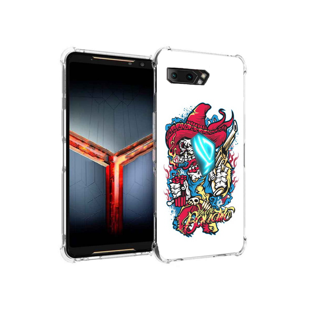Чехол MyPads Tocco для Asus ROG Phone 2 нарисованный скелет с писталетом, Прозрачный, Tocco
Чехол MyPads Tocco для Asus ROG Phone 2 нарисованный скелет с писталетом, Прозрачный, Tocco