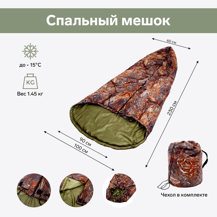 фото Спальный мешок фотопринт осока nobrand